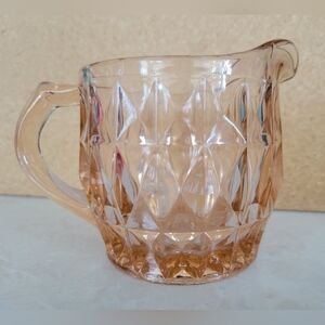 Vintage Jeanette Glass Co. Pink Glass Creamer
